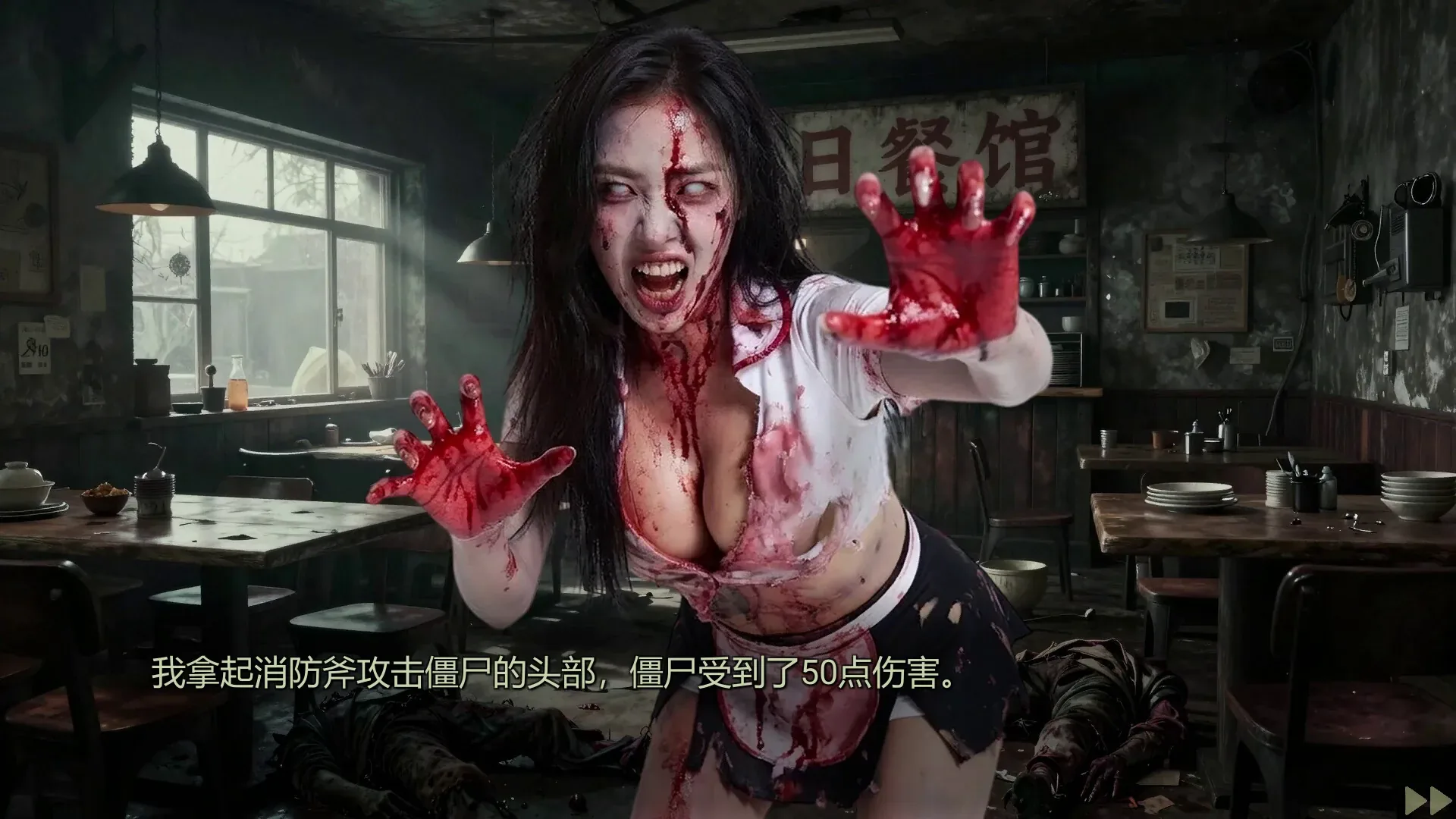 美女，别影响我僵尸末日求生官方游戏画面